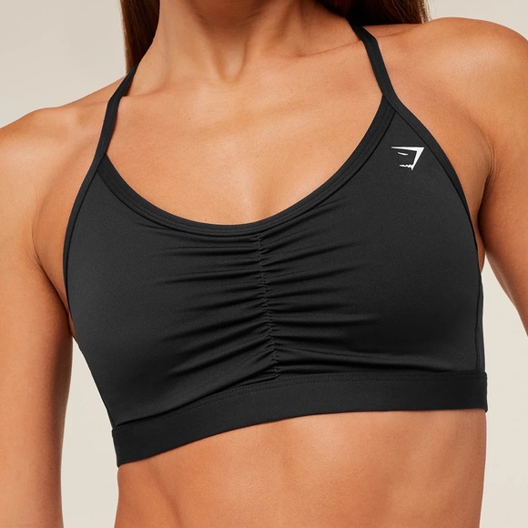 Gymshark Other - Gymshark Black Ruched Sports Bra